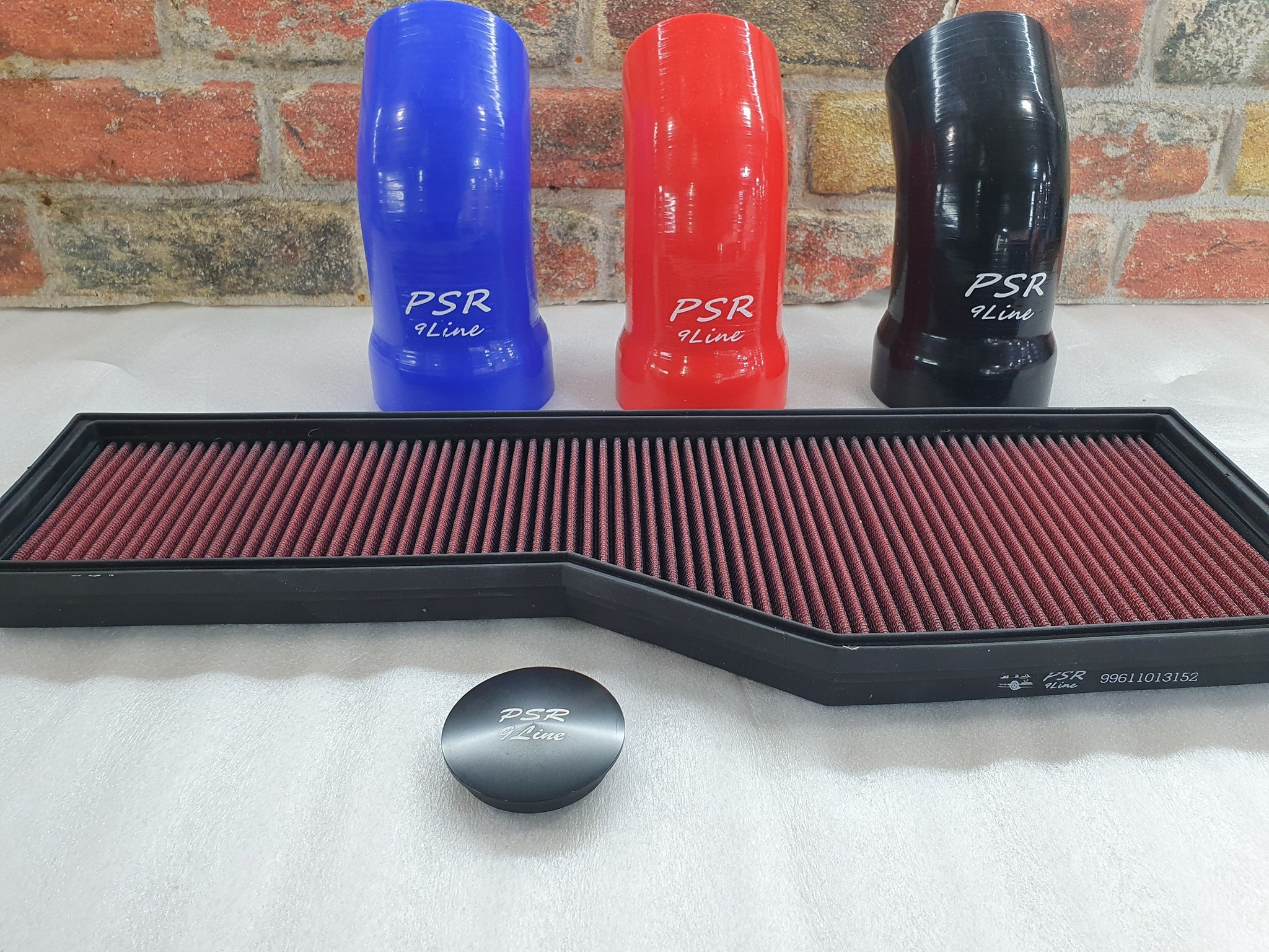 Porsche 996 & 997 Performance Induction Upgrade Air Filter and Resonator Delete Silicone Hose Kit