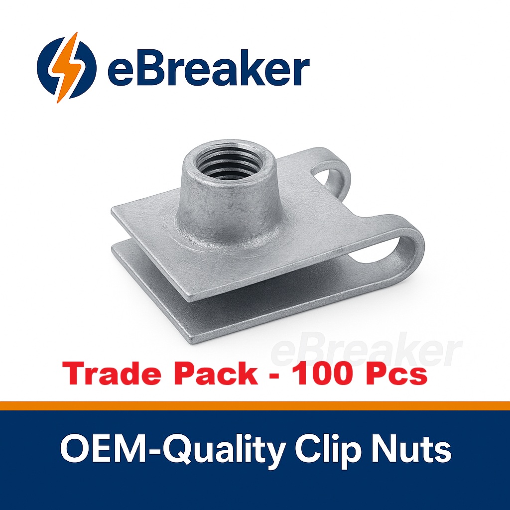 M6 Galvanised Spire Nut C-Clip - Underbody Shield & Trim Panel Fastener