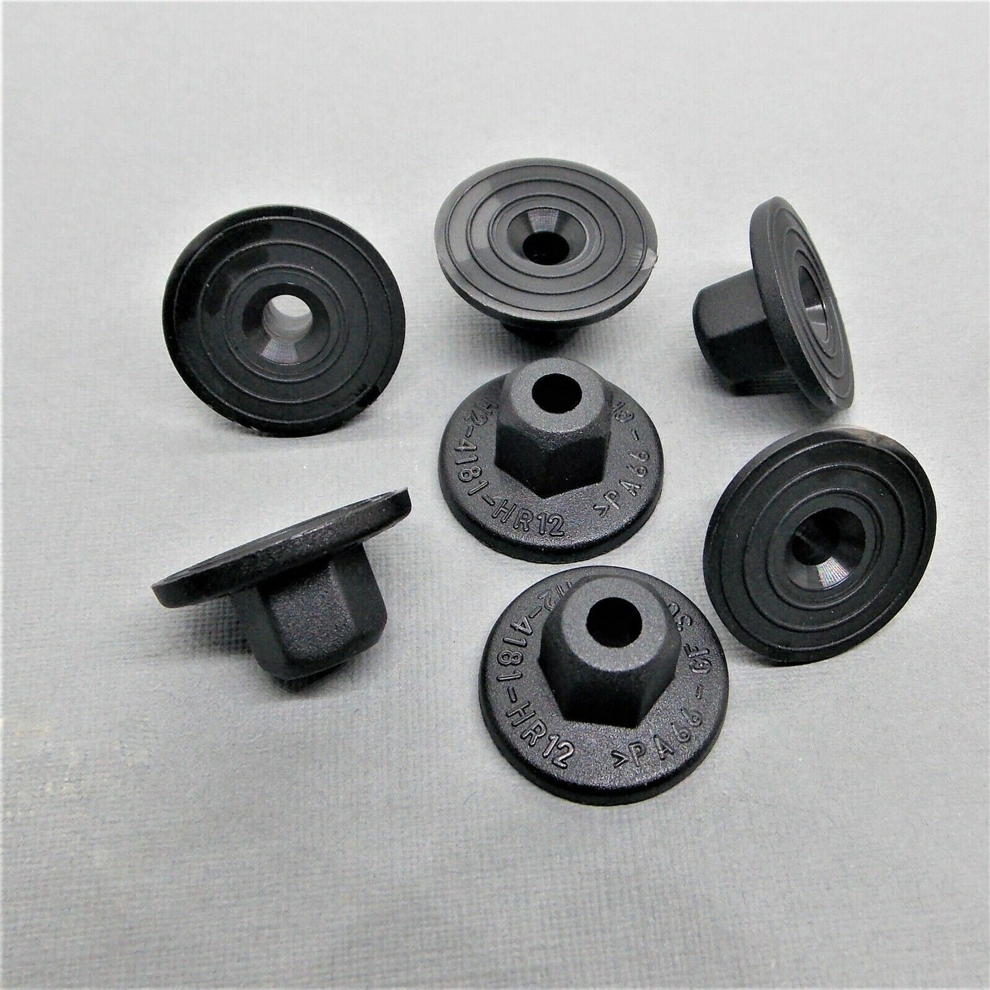 10mm Head Unthreaded Nut | Double Trim Fastener Plastic Mounting Pack of 10 Pcs.5