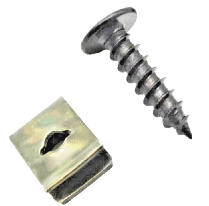 U Clips & Screws Speed Fastener Kit for Bodywork Splashguard Undertray Pack 5 Pc6