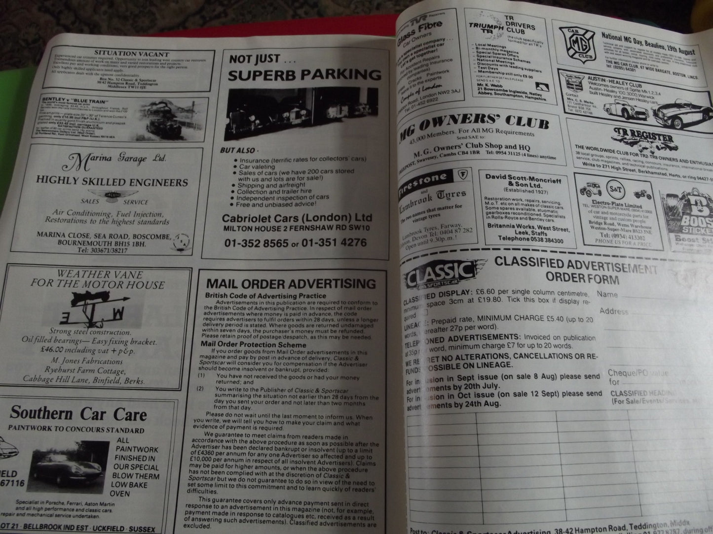 CLASSIC AND SPORTSCAR MAGAZINE SEPTEMBER 1984 #c15