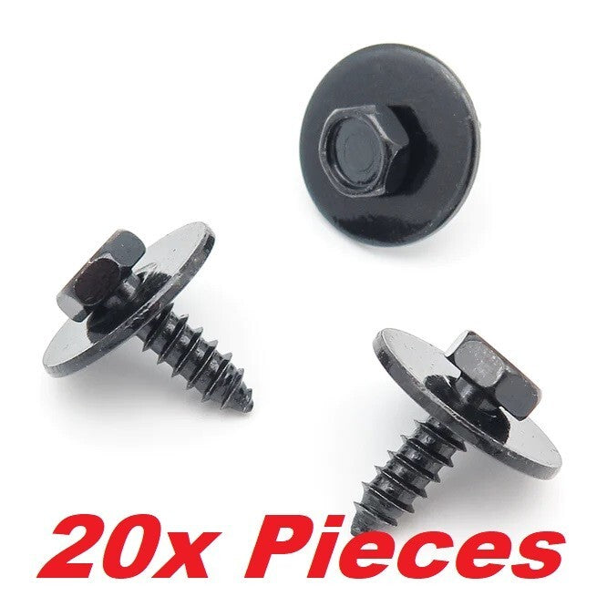 BMW Under-tray Wheel Arch Bumper Mounting Hex Screw with Washer 07147129160 20pc16