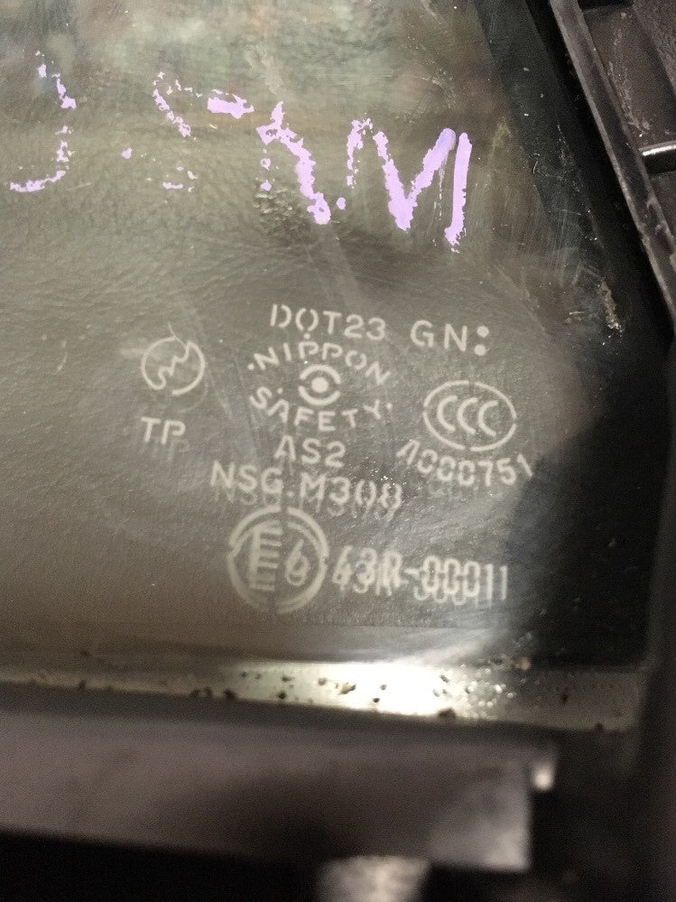 Quarter Light Window Glass Rear Right Side for Mazda 6 Yr 02-072