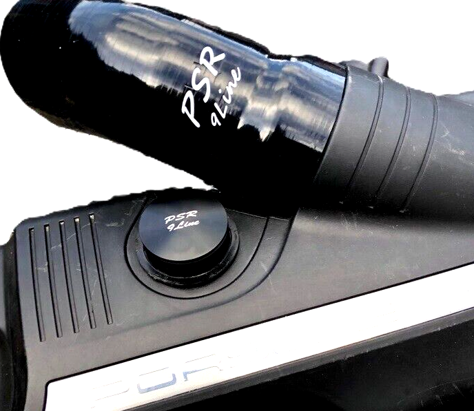 Porsche 997 Air Box Resonator Bypass Modification Plug & Black Induction Pipe19
