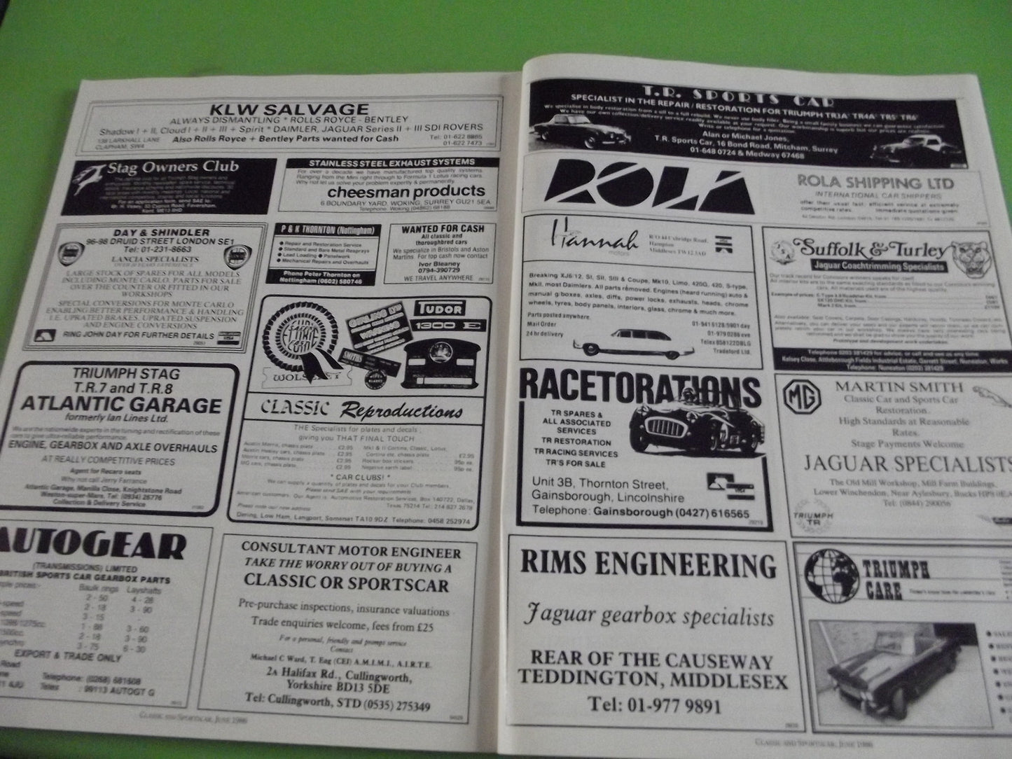 CLASSIC AND SPORTSCAR MAGAZINE JUNE 1986 #c15