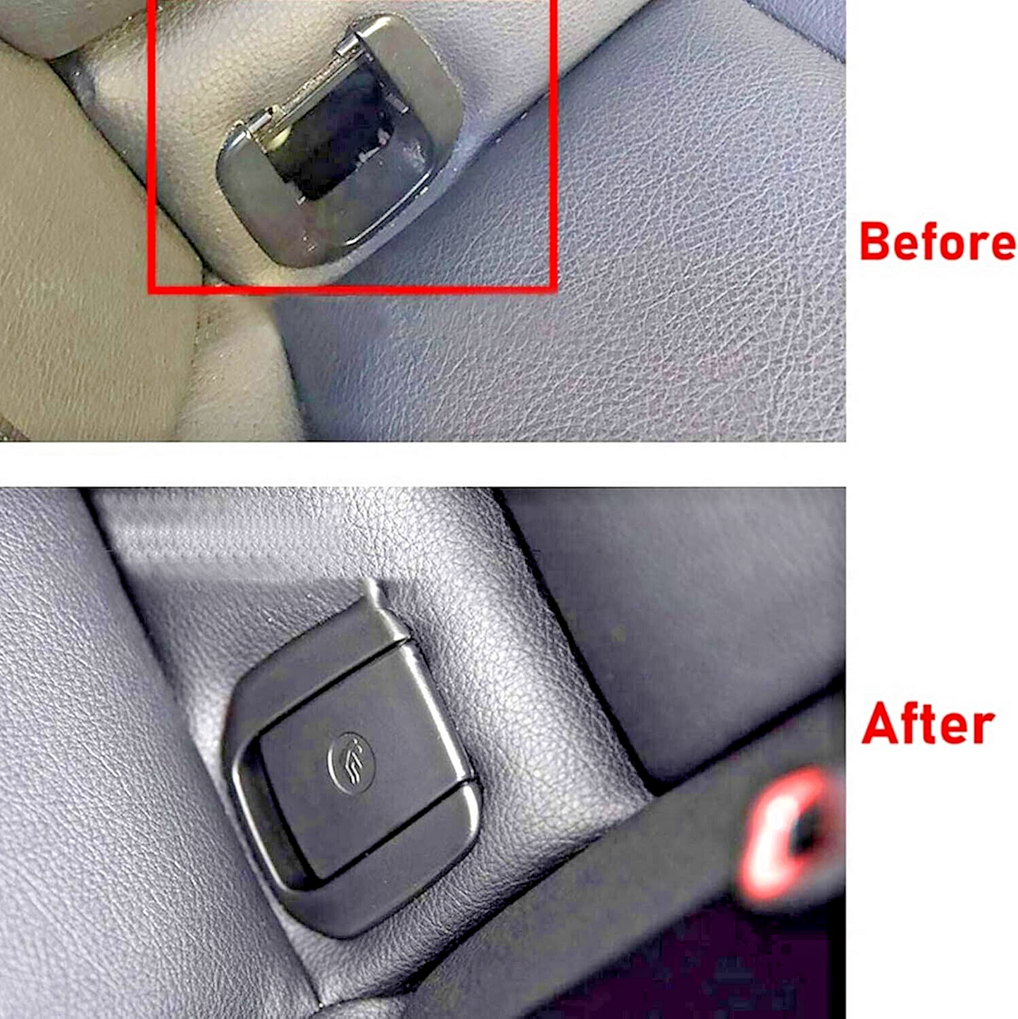 BMW Rear Seat ISOFIX Cover Black 17949110 7319686 For 1 2 3 X1 Series16