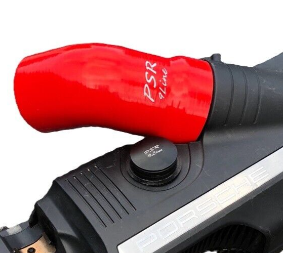 Porsche 997 Resonator Delete Air Box Modification with Red Induction Pipe & Plug22