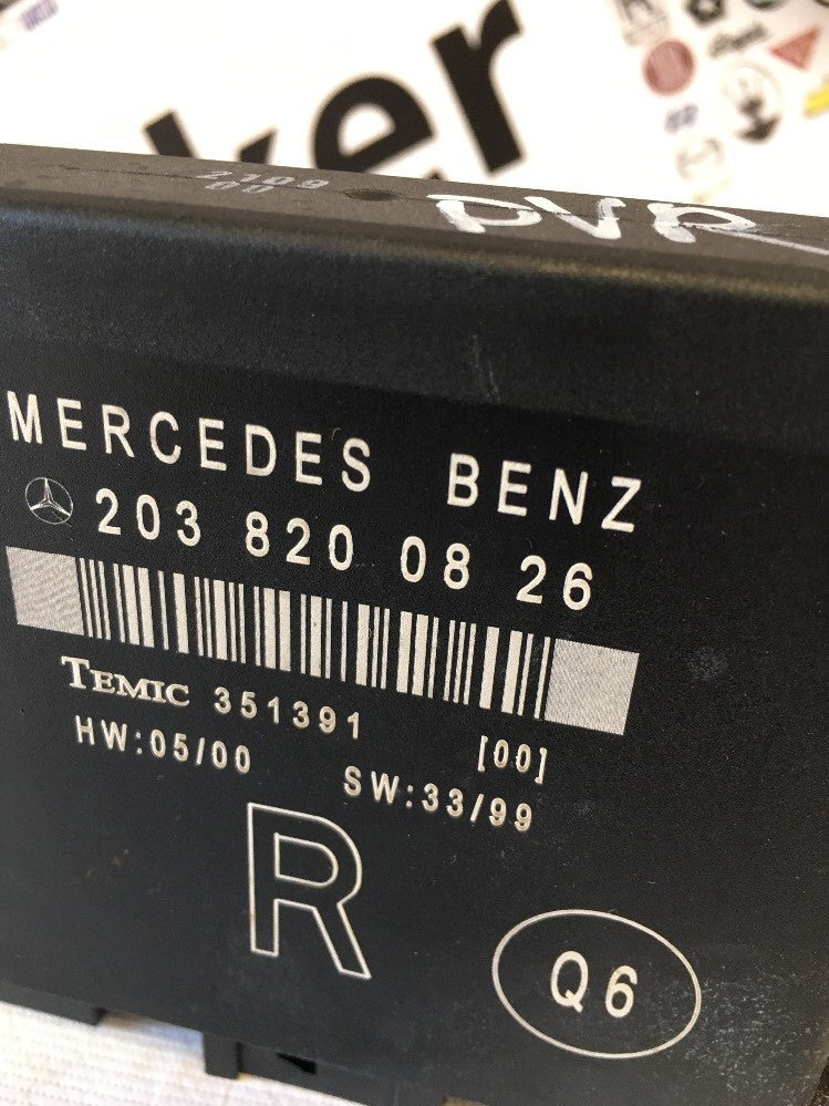 Door Control Module 2038200826 Rear Right Side From Mercedes C Class W203 00-051