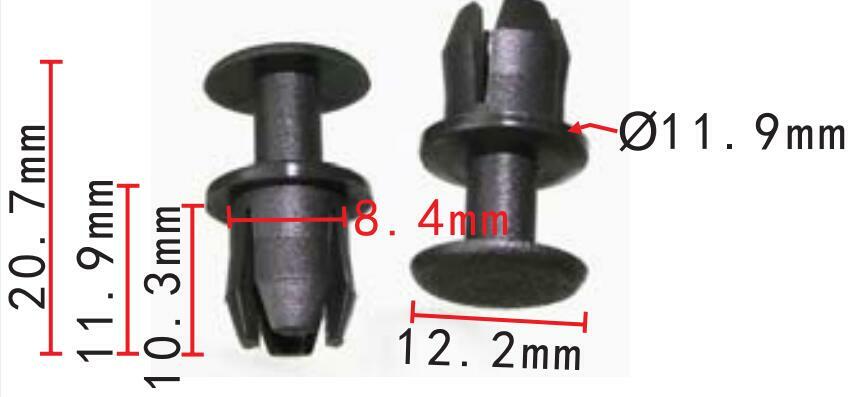 Mercedes-Benz Push Through Expanding Rivet Trim Clip Genuine A 1239900092 W1244