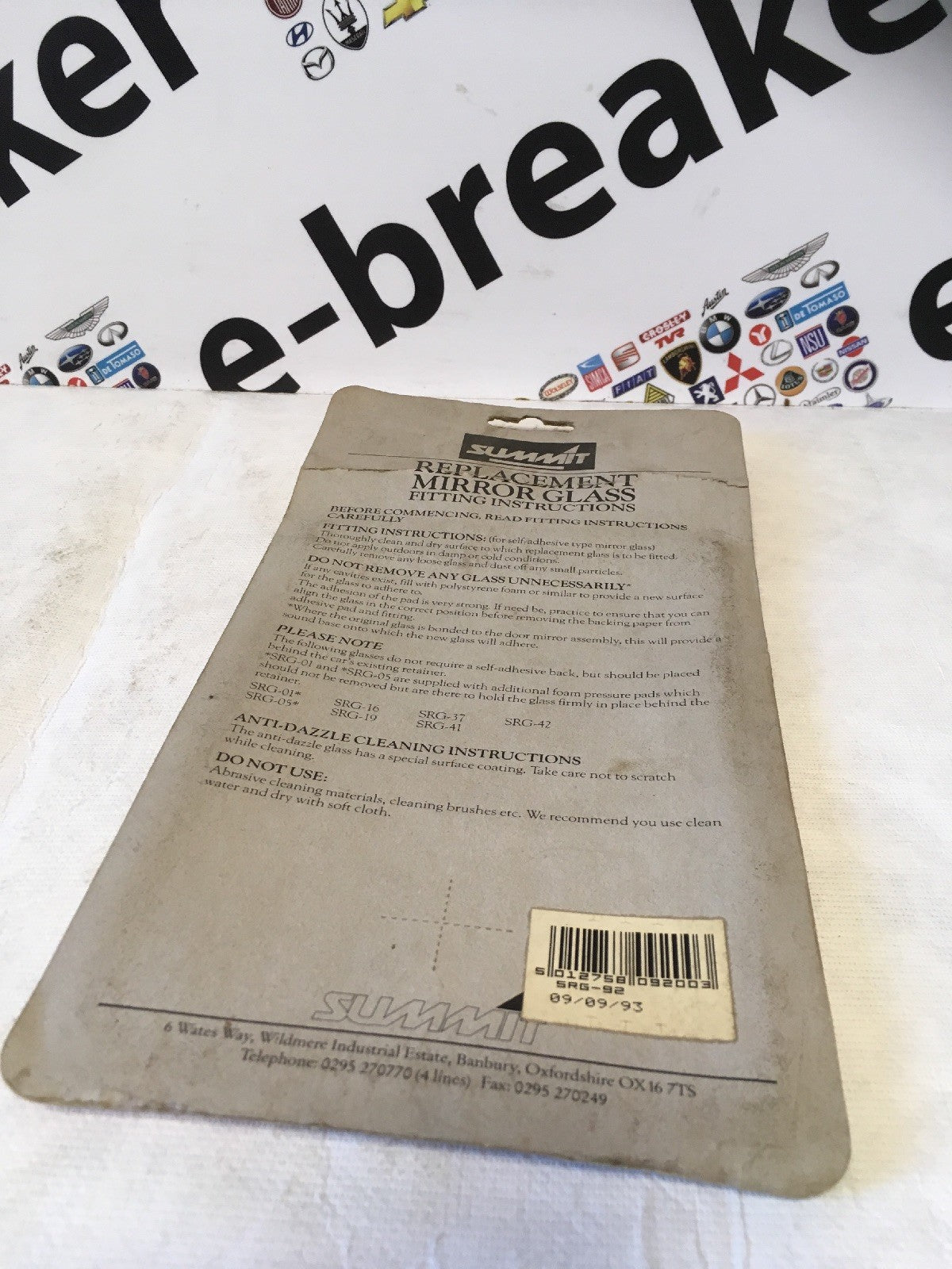 Fiat Panda Marbella Years 86-02 Left Side Replacement Door Wing Mirror glass2