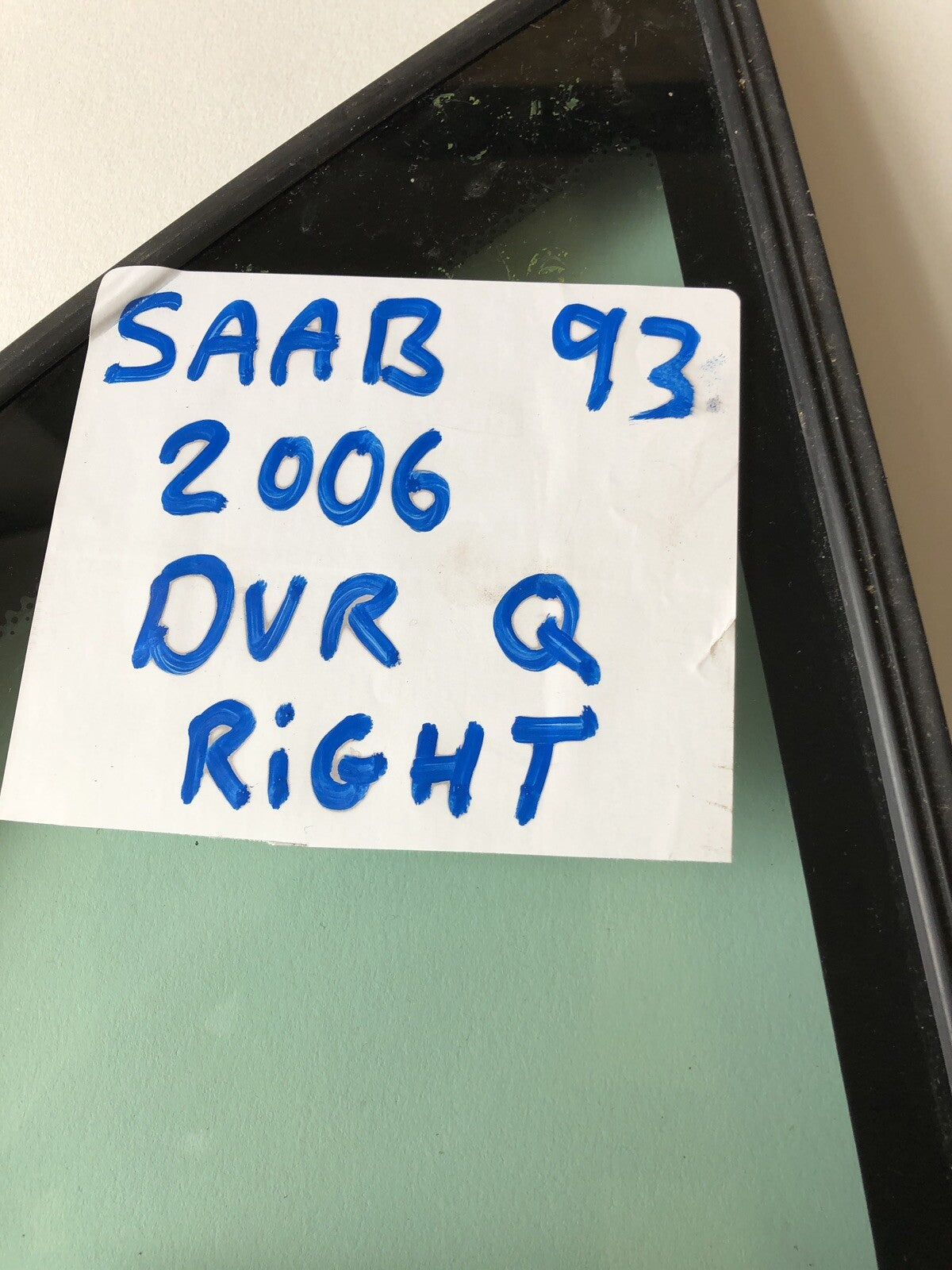 Saab 93 2006 Right Rear Quarter Glass Window2