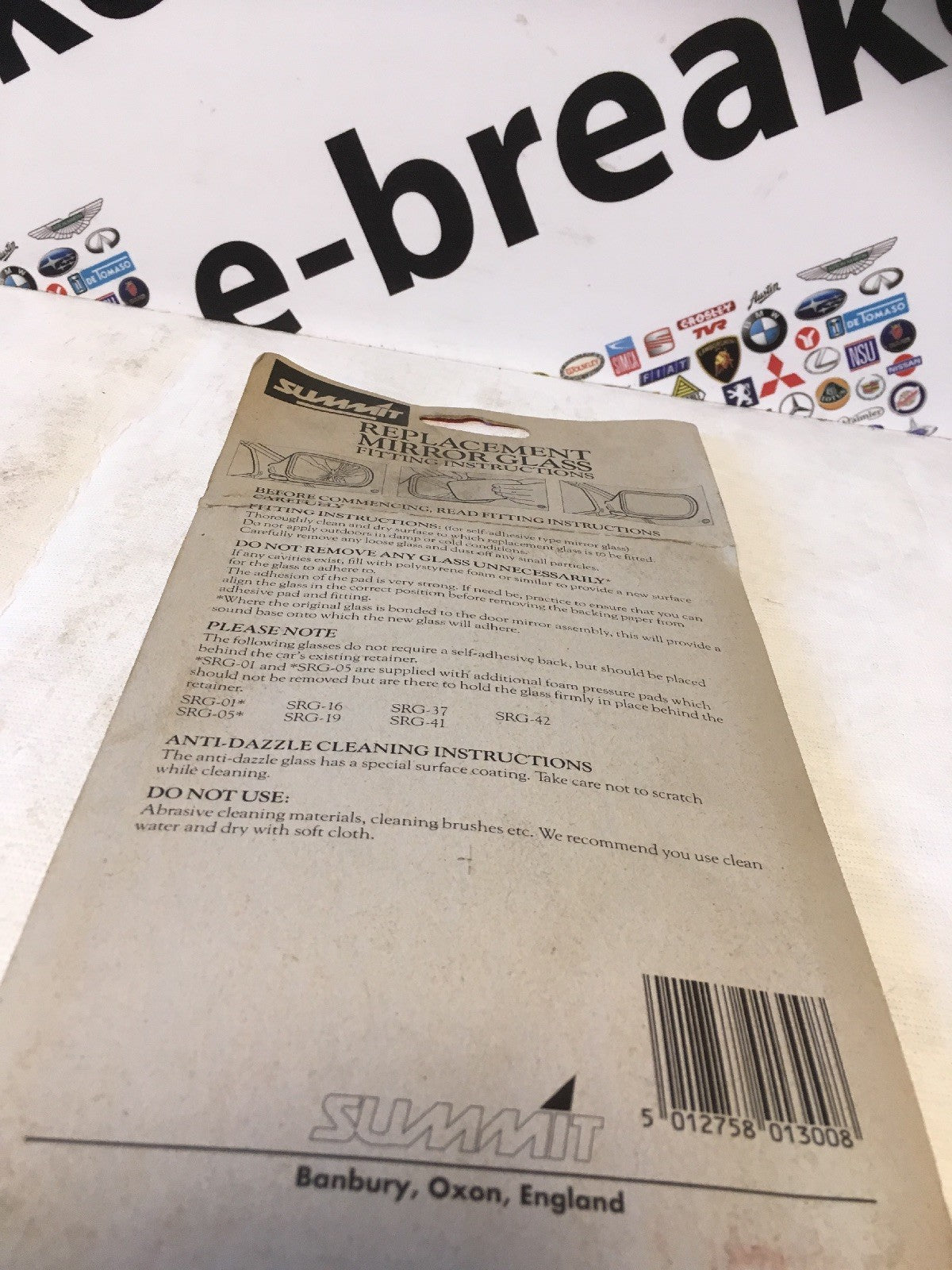 Vauxhall Cavalier Mk2 Ascona 82-88 Right Side Replacement Door Wing Mirror glass2