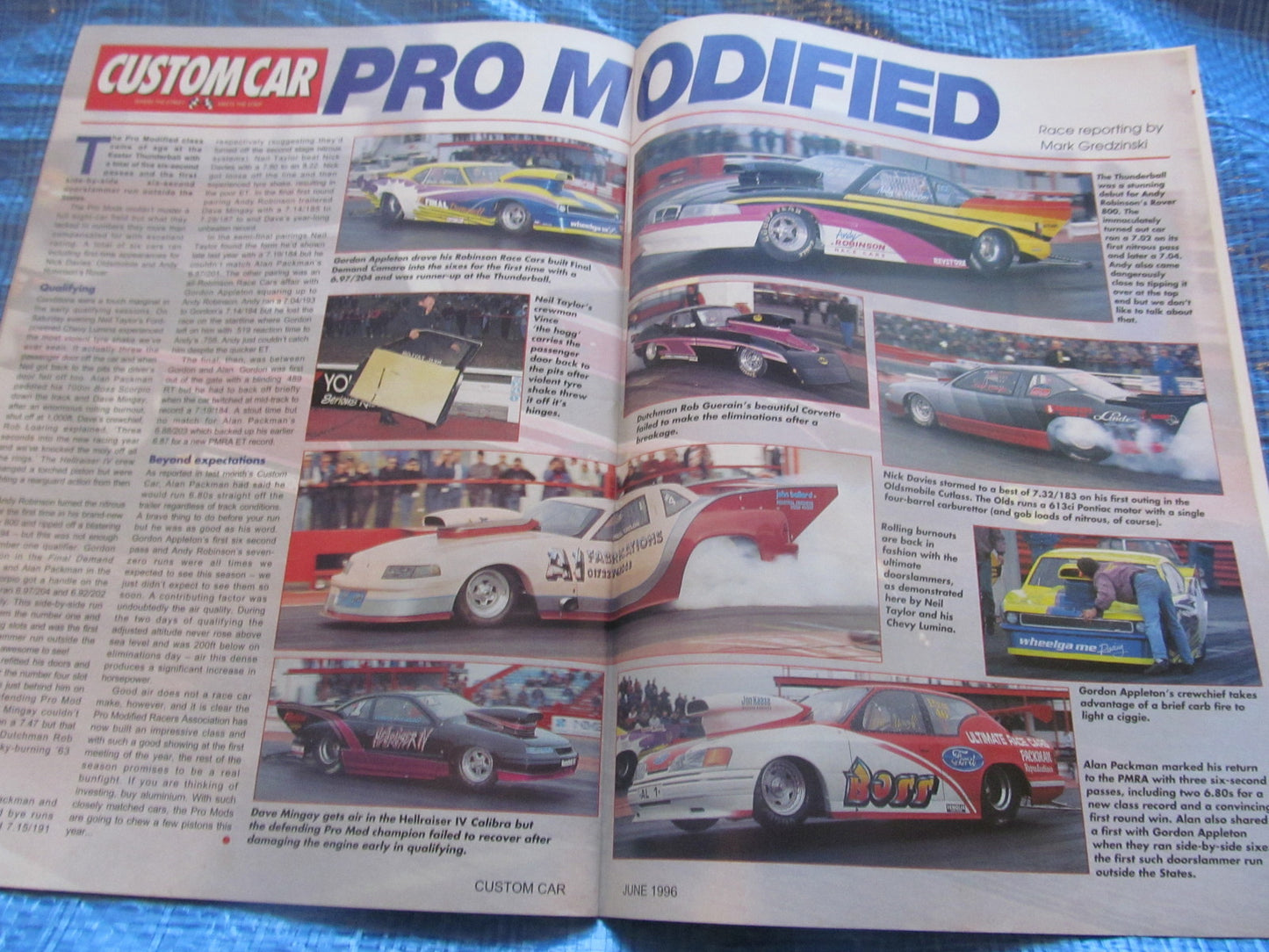 CUSTOM CAR MAGAZINE JUNE 1996 MORRIS MINOR UK STREET RACERS 34 COUPE #bk14
