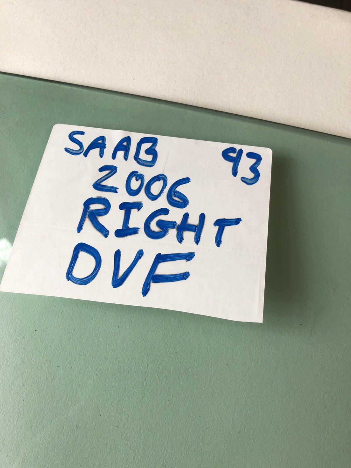 Saab 93 2006 Right Front Window Glass2