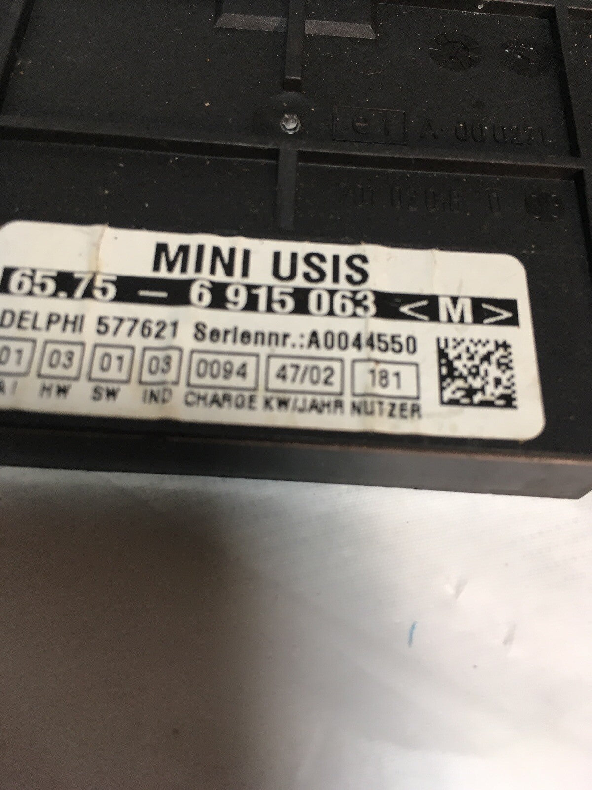 Ultrasound Alarm Roof Sensor 6915063 From Mini R50 R53 01-062