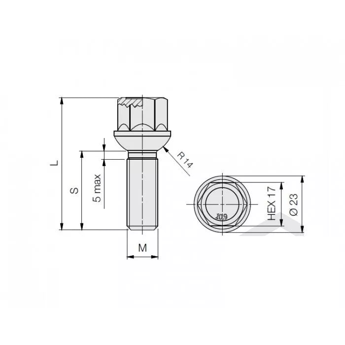 Porsche Extended Wheel Bolt Set Aftermarket