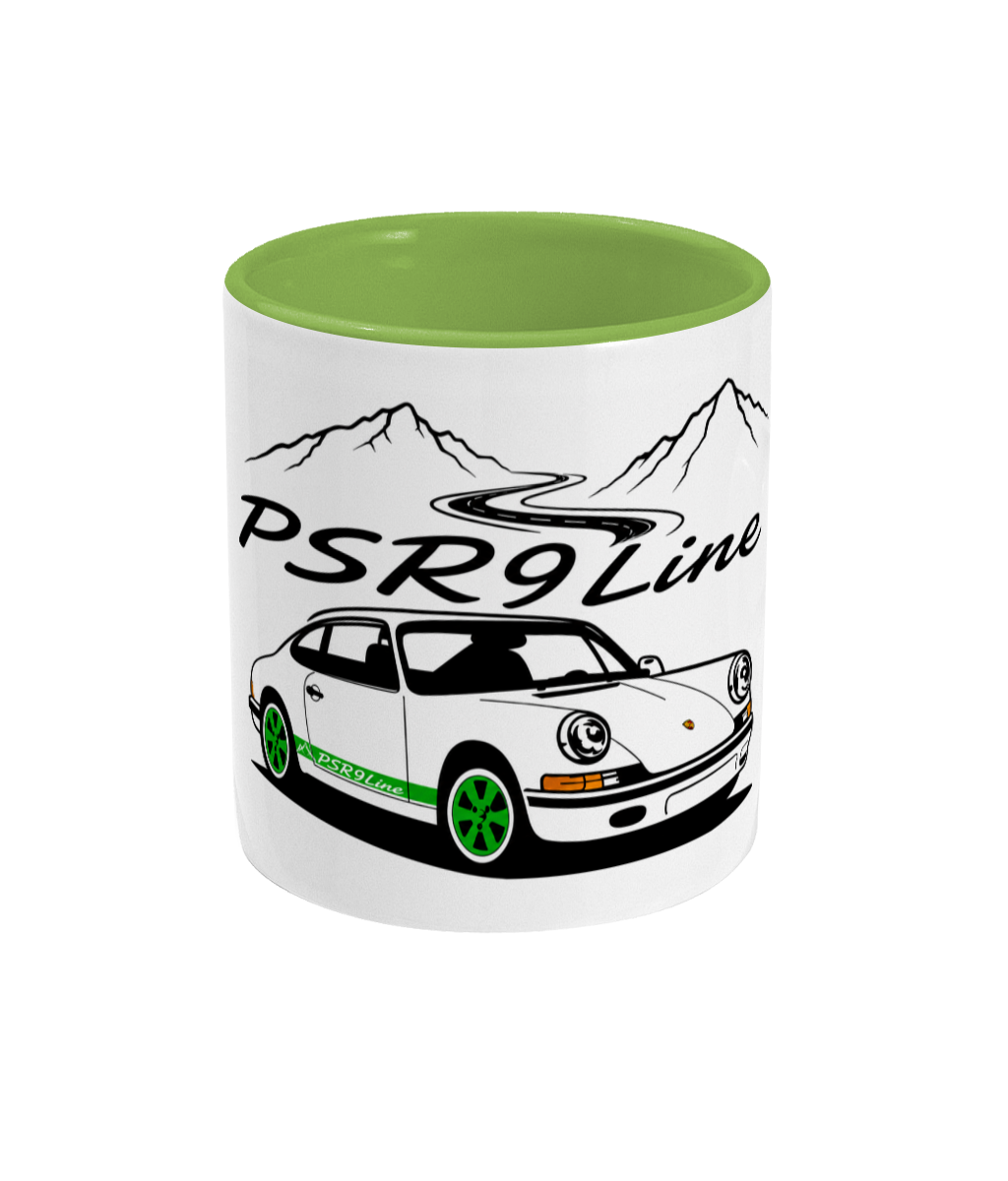 PSR9Line Classic Porsche RS Coffee Mug Viper Green Theme