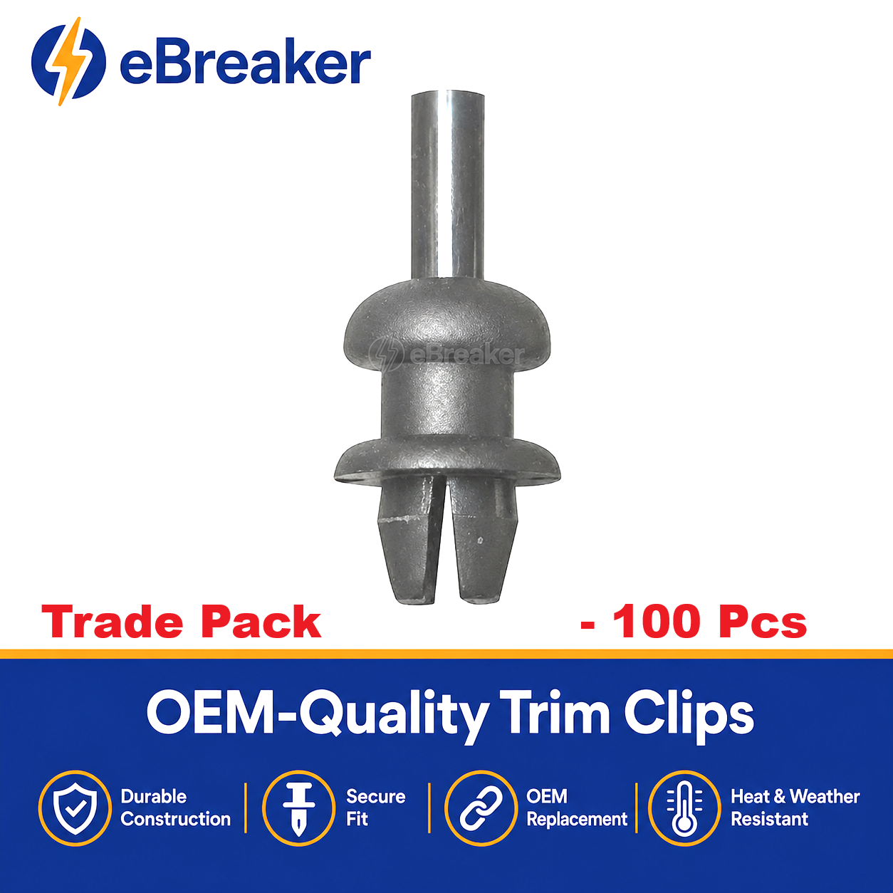 Parcel Shelf String Peg Clips 6mm Push Fit Tailgate Cord Mounts Ford VW Peugeot Citroen Vauxhall