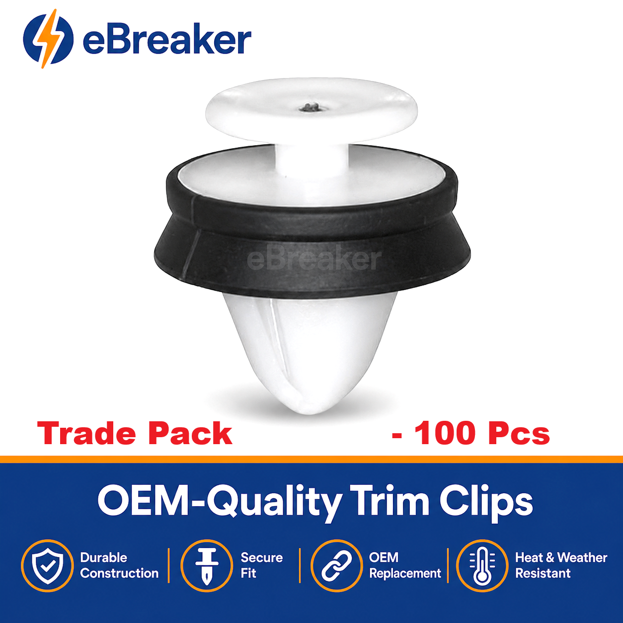 Land Rover Range Rover White Trim Clips - Freelander Evoque Discovery Sport LR006101