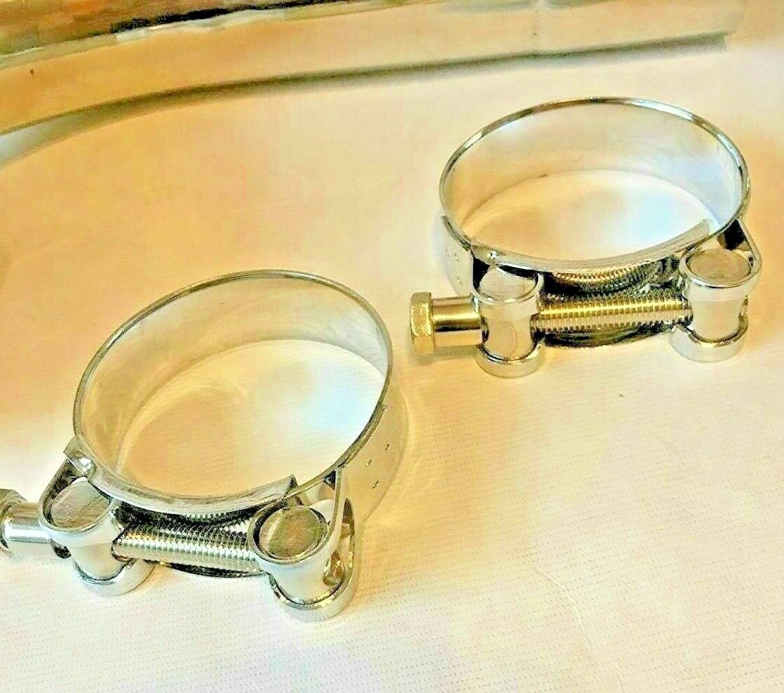 Pair of Porsche 996 Exhaust Silencer / Muffler Pipe Clamps by PSR9Line