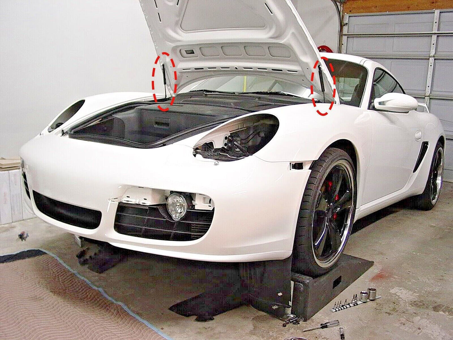 Porsche Bonnet Gas Damper Struts x2 Fits Boxster 911 986 996 997 987 1998-2012