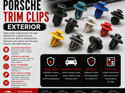 Porsche Trim Clips Exterior