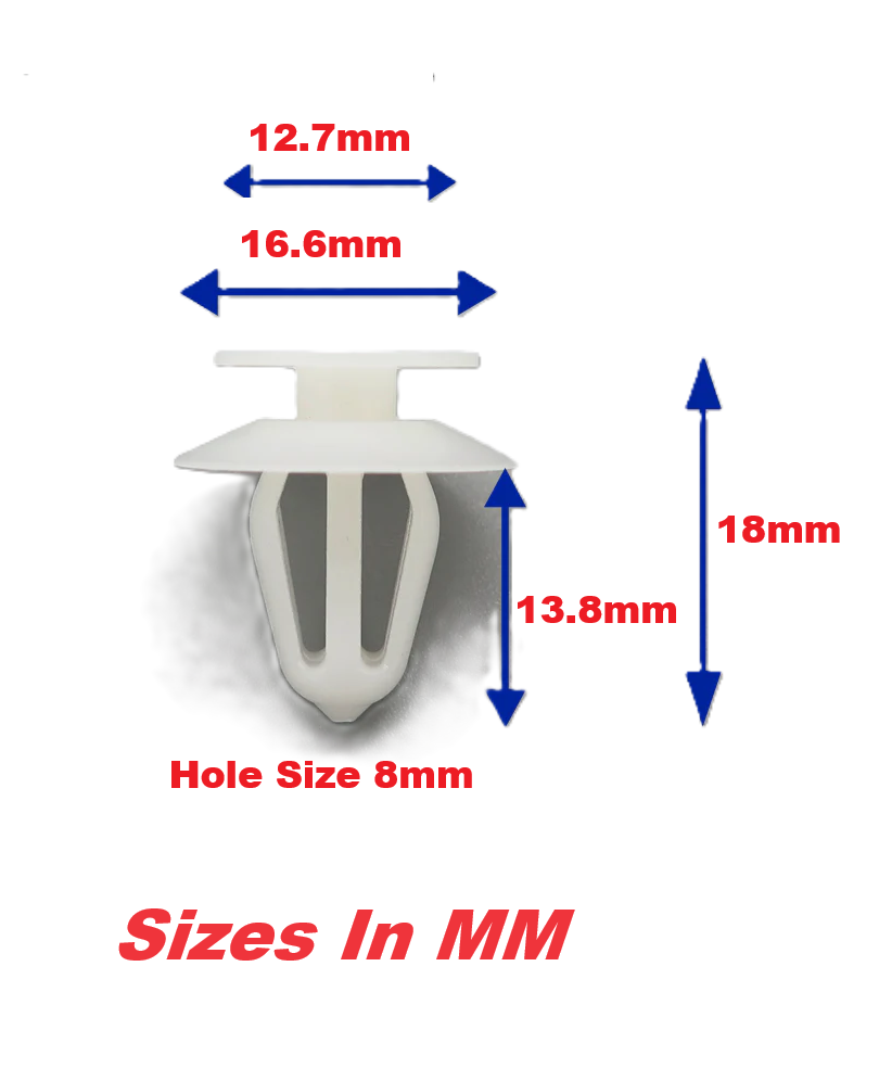Vauxhall Interior Trim Panel Clips White - 90321122