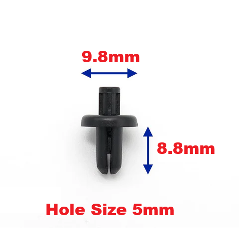 5mm Plastic Rivet Trim Clips Subaru BRZ WRX Forester