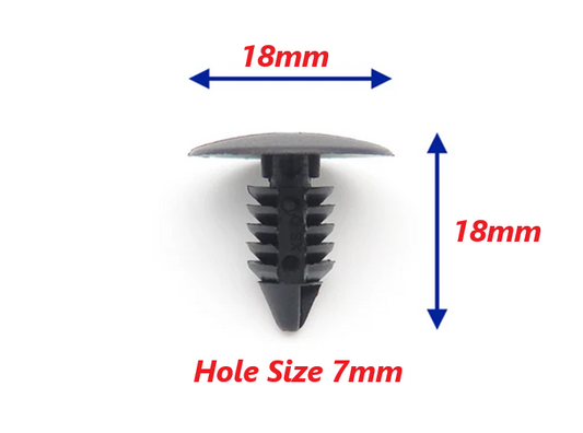 Ford Citroen Peugeot Vauxhall 7mm Fir Tree Trim Clips 6800422