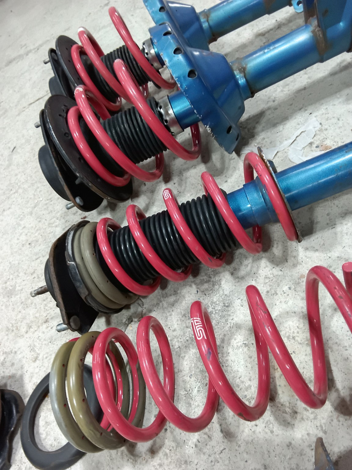 CUSCO Performance Suspension Set Subaru Impreza WRX STI GRB GRF GVB GVF – STI Springs – Used / Fault