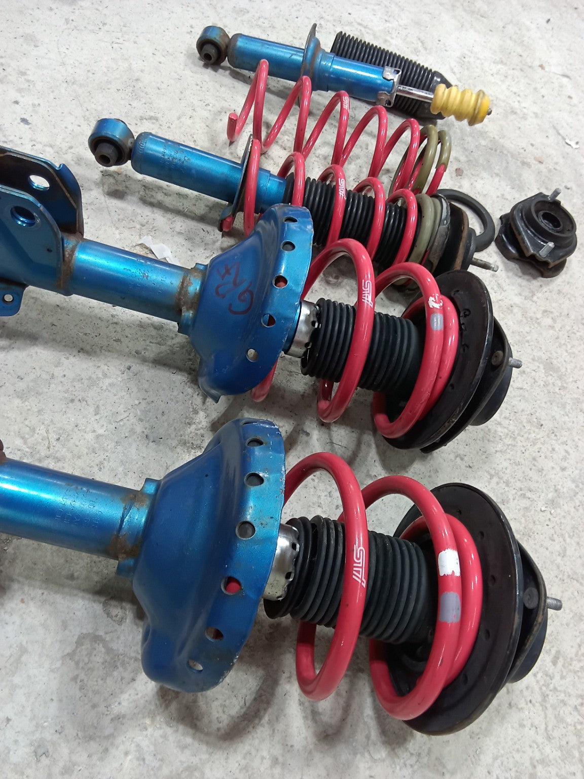 CUSCO Performance Suspension Set Subaru Impreza WRX STI GRB GRF GVB GVF – STI Springs – Used / Fault