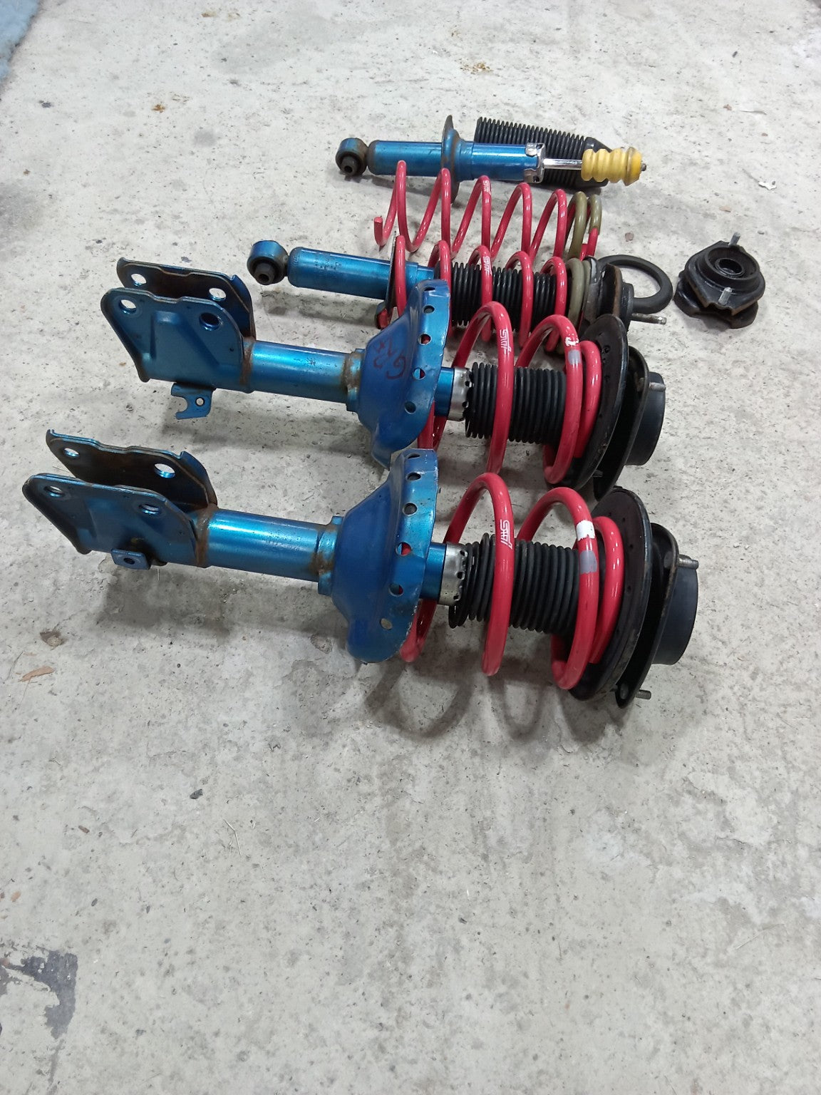 CUSCO Performance Suspension Set Subaru Impreza WRX STI GRB GRF GVB GVF – STI Springs – Used / Fault
