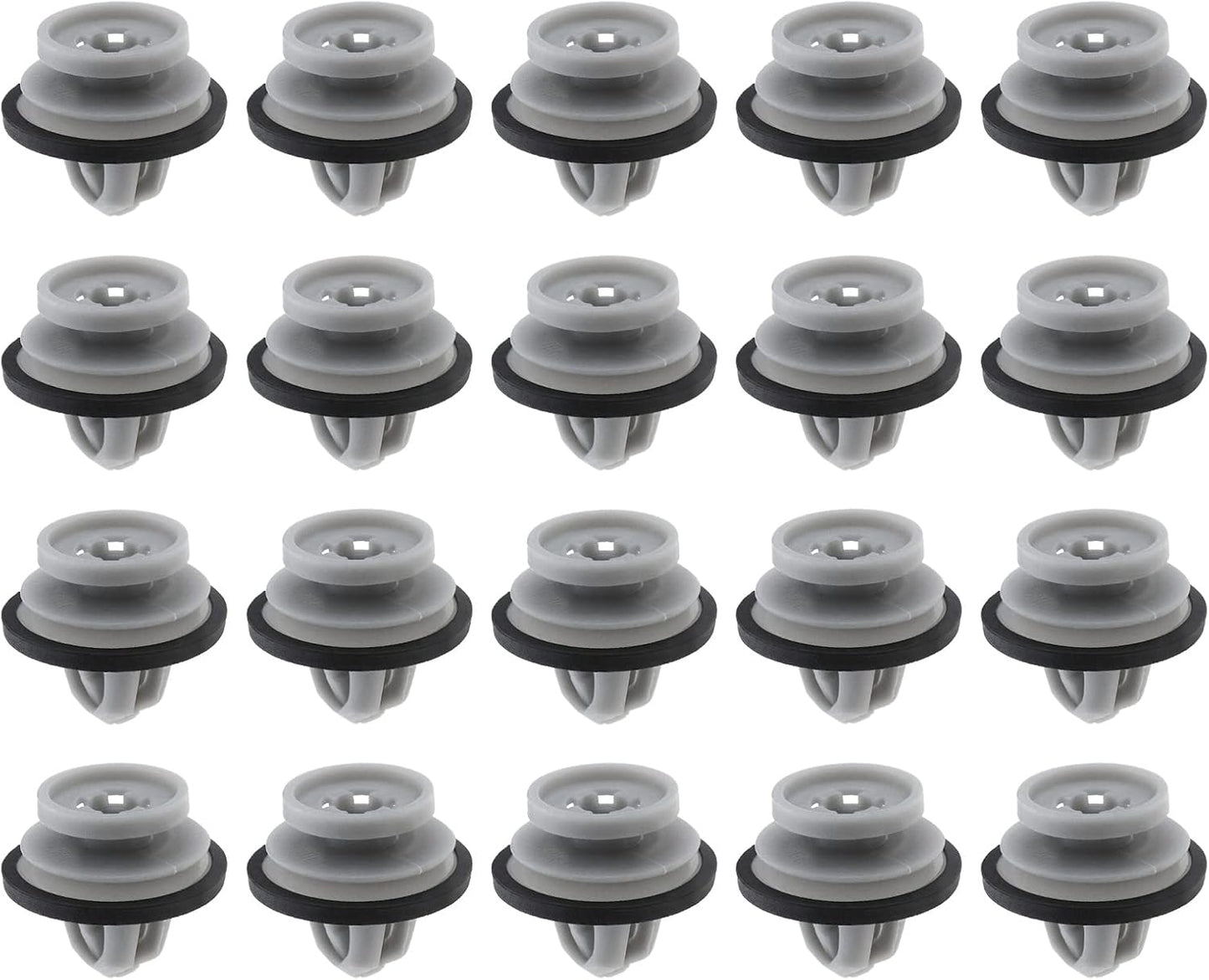 Land Rover Exterior Arch & Door Moulding Clip - Grey Trim Retainer with Rubber Seal LR112137