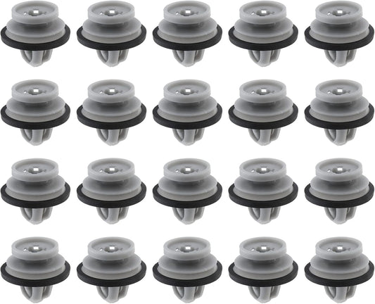 Land Rover Exterior Arch & Door Moulding Clip - Grey Trim Retainer with Rubber Seal LR112137