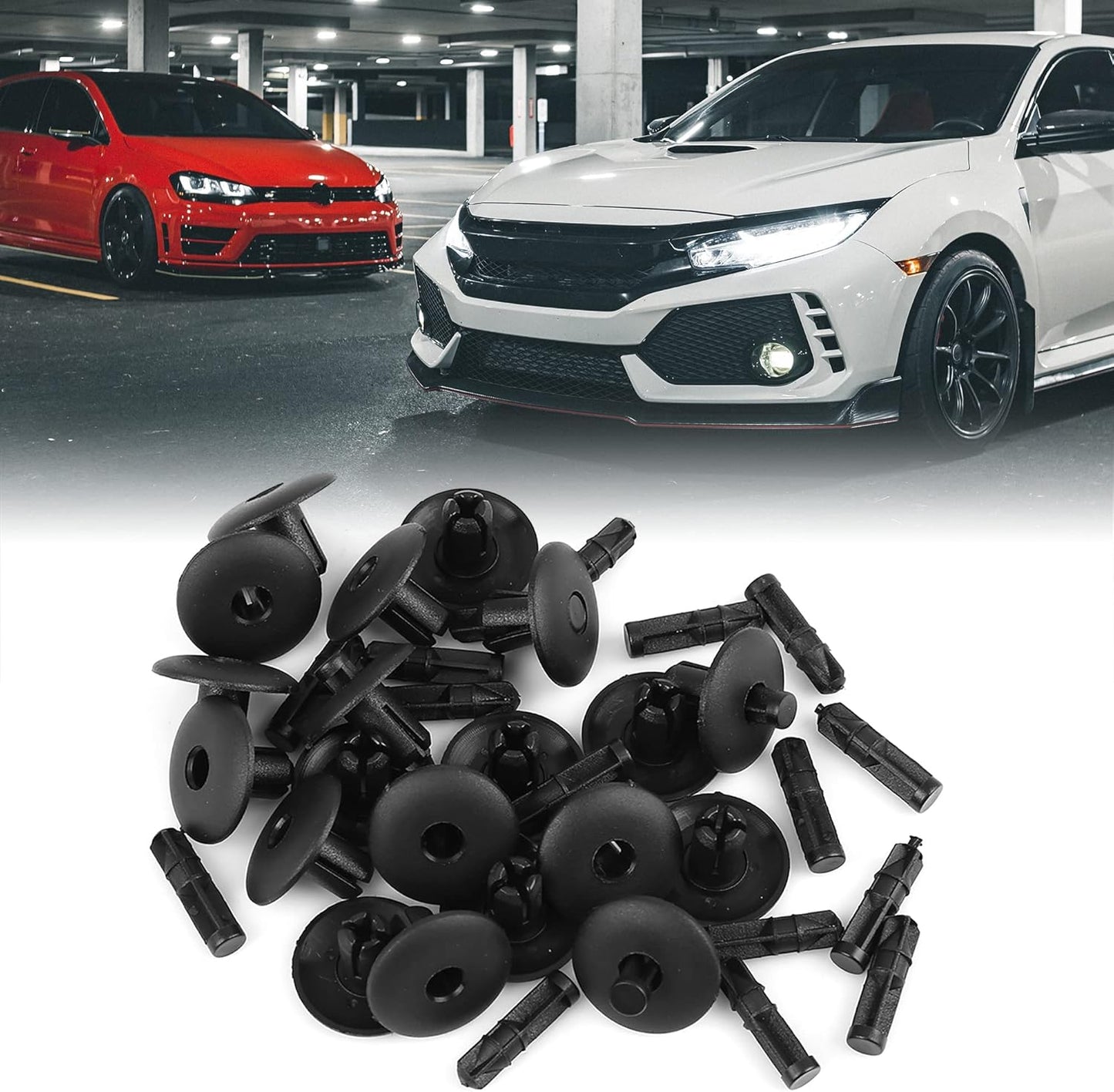 Audi Push Fit Rivet Trim Clip 6mm Black - 4D0807300