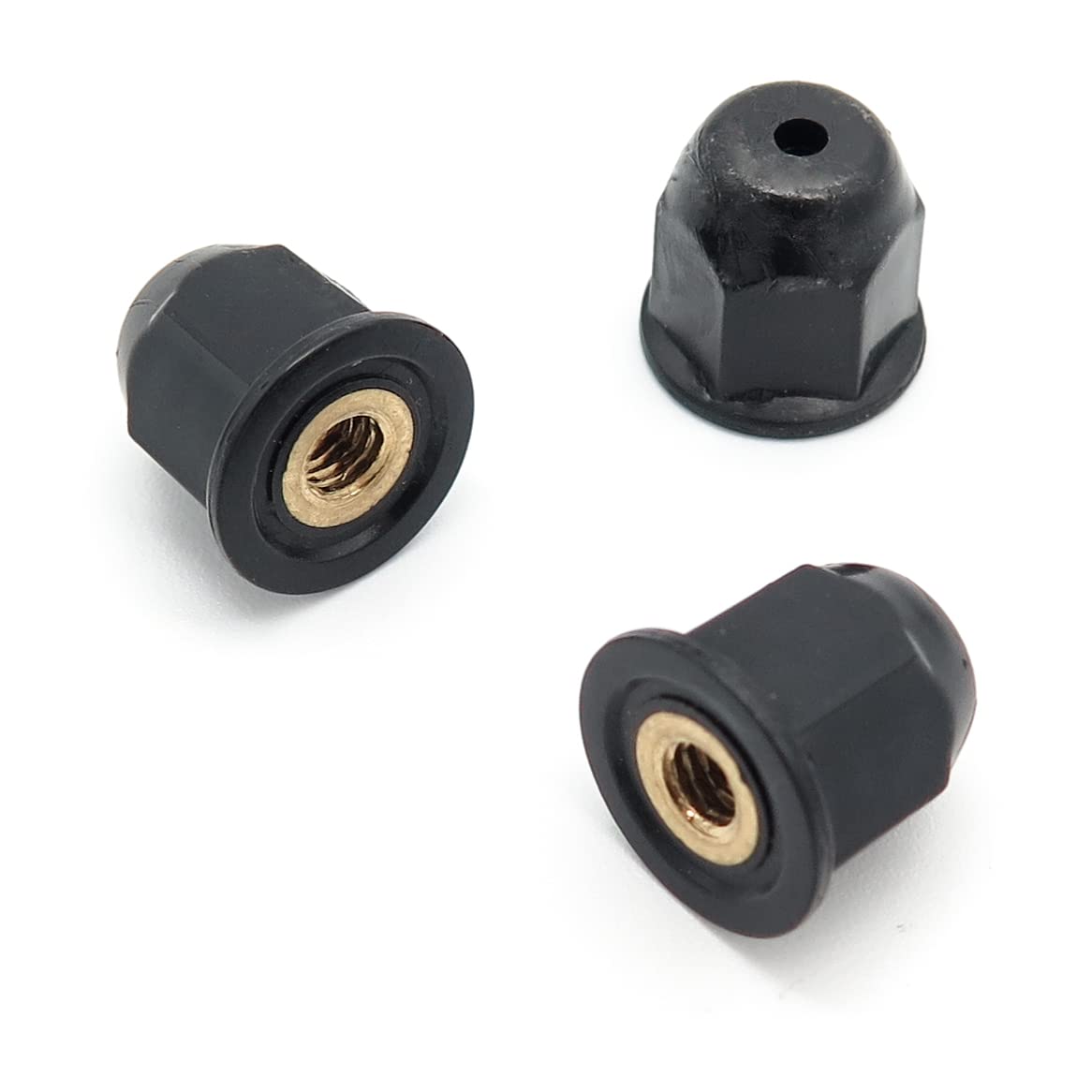 MINI M4 Plastic Coated Brass Trim Nut - 07130702715 / Honda 75307-SN7-000
