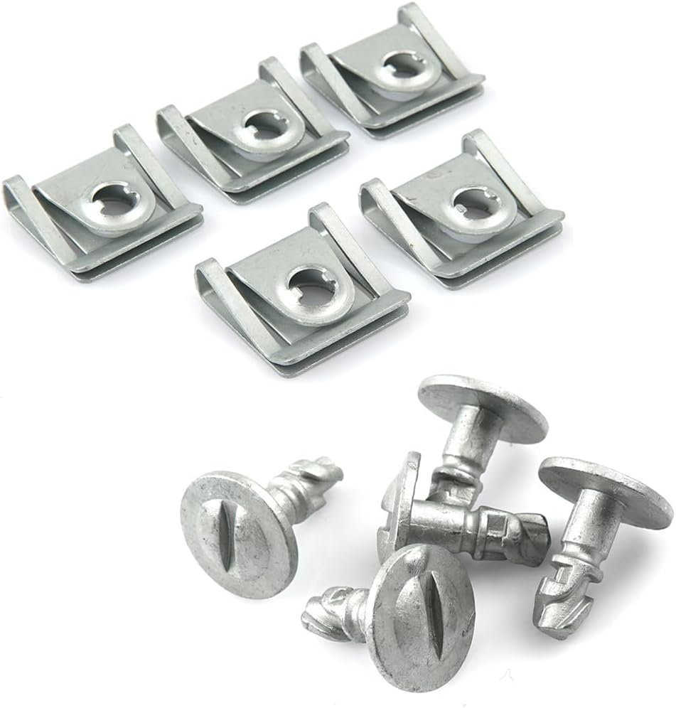 VAG Engine Undertray Fastener Kit - Turn Screws & Speed Nuts for Splash Shield 8D0805960