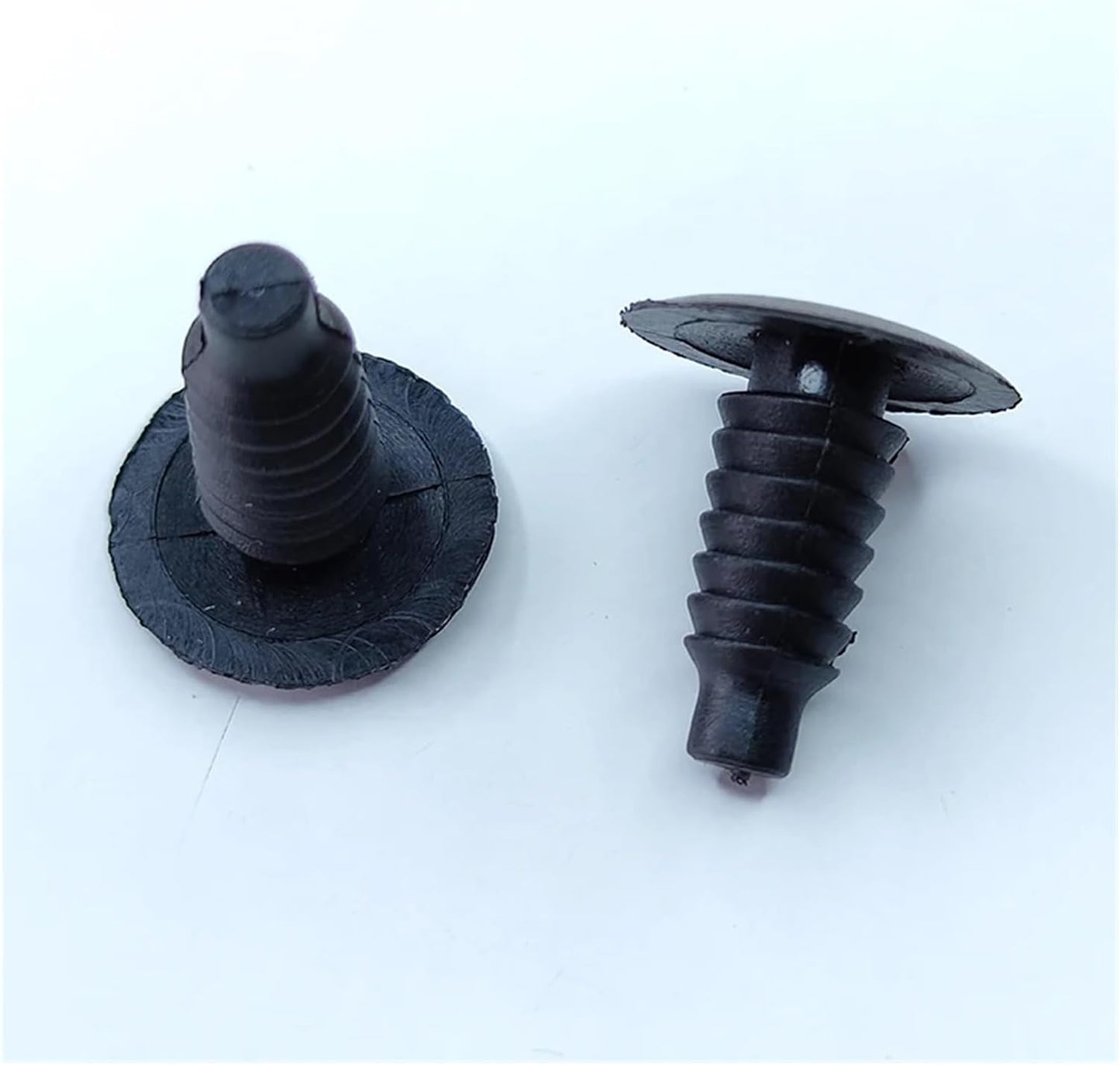 Universal 8mm Fat Fir Tree Push Fit Trim Clip - Black Panel Fastener