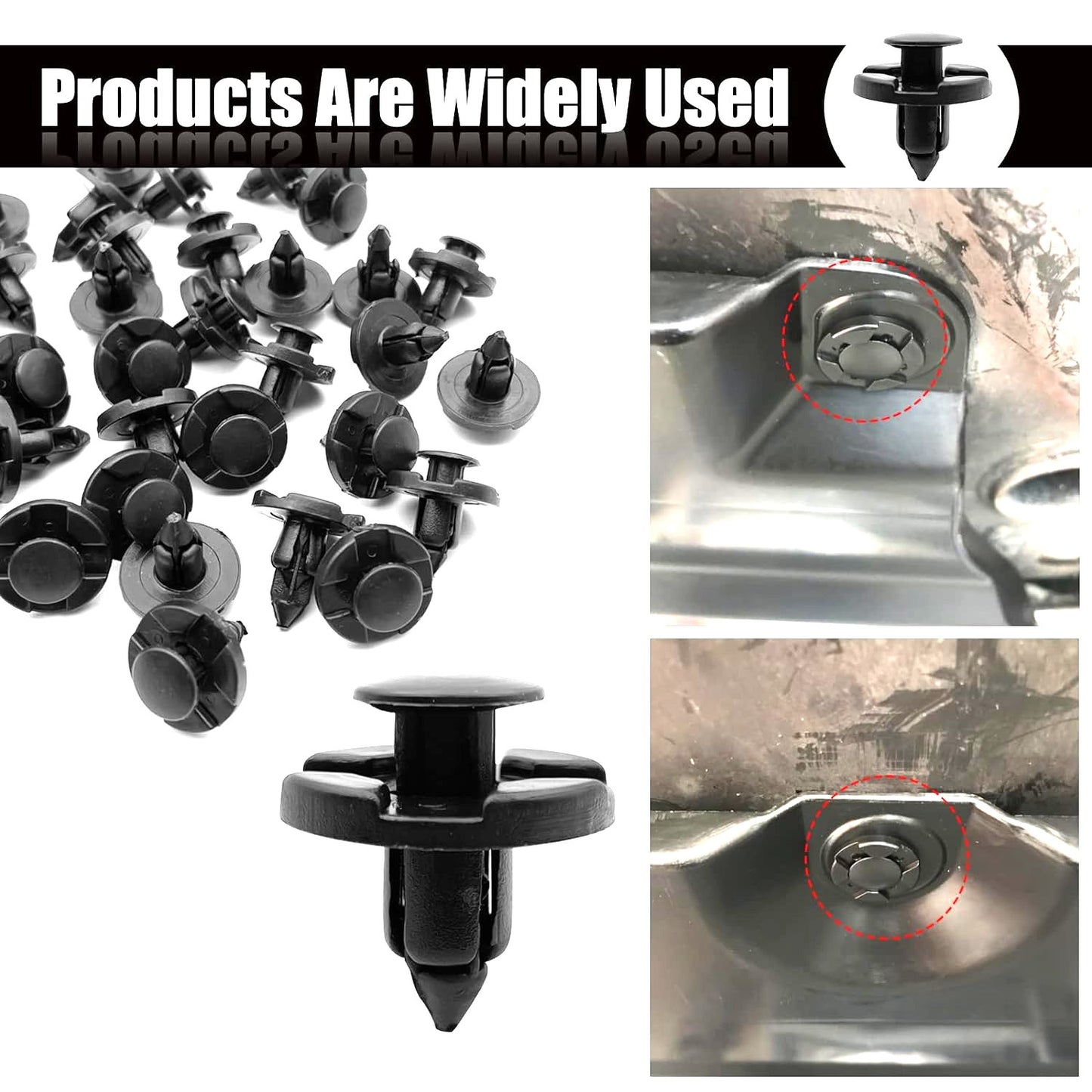Nissan Mitsubishi Citroen Peugeot 8mm Push Fit Trim Clips 0155309321