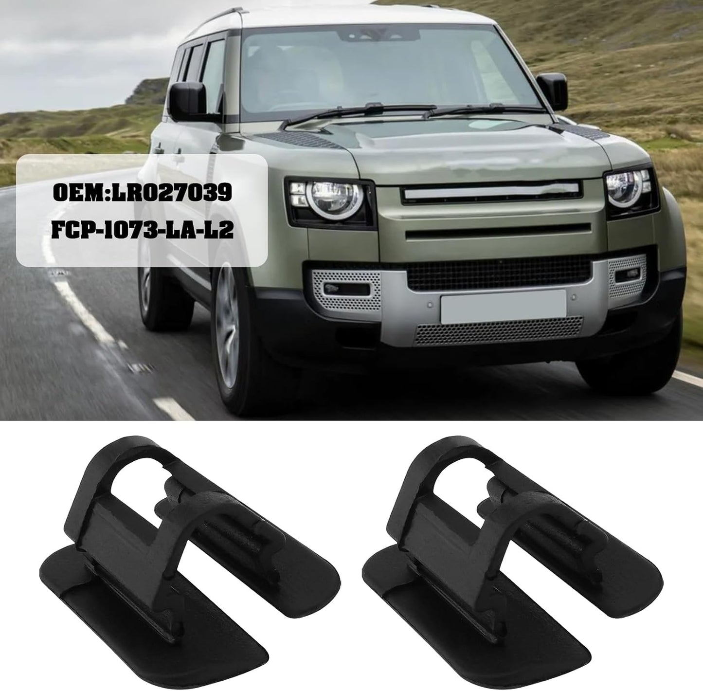 Land Rover & Volvo Bonnet Insulation Retainer Clip - Under Bonnet Sound Pad Fastener LR027039