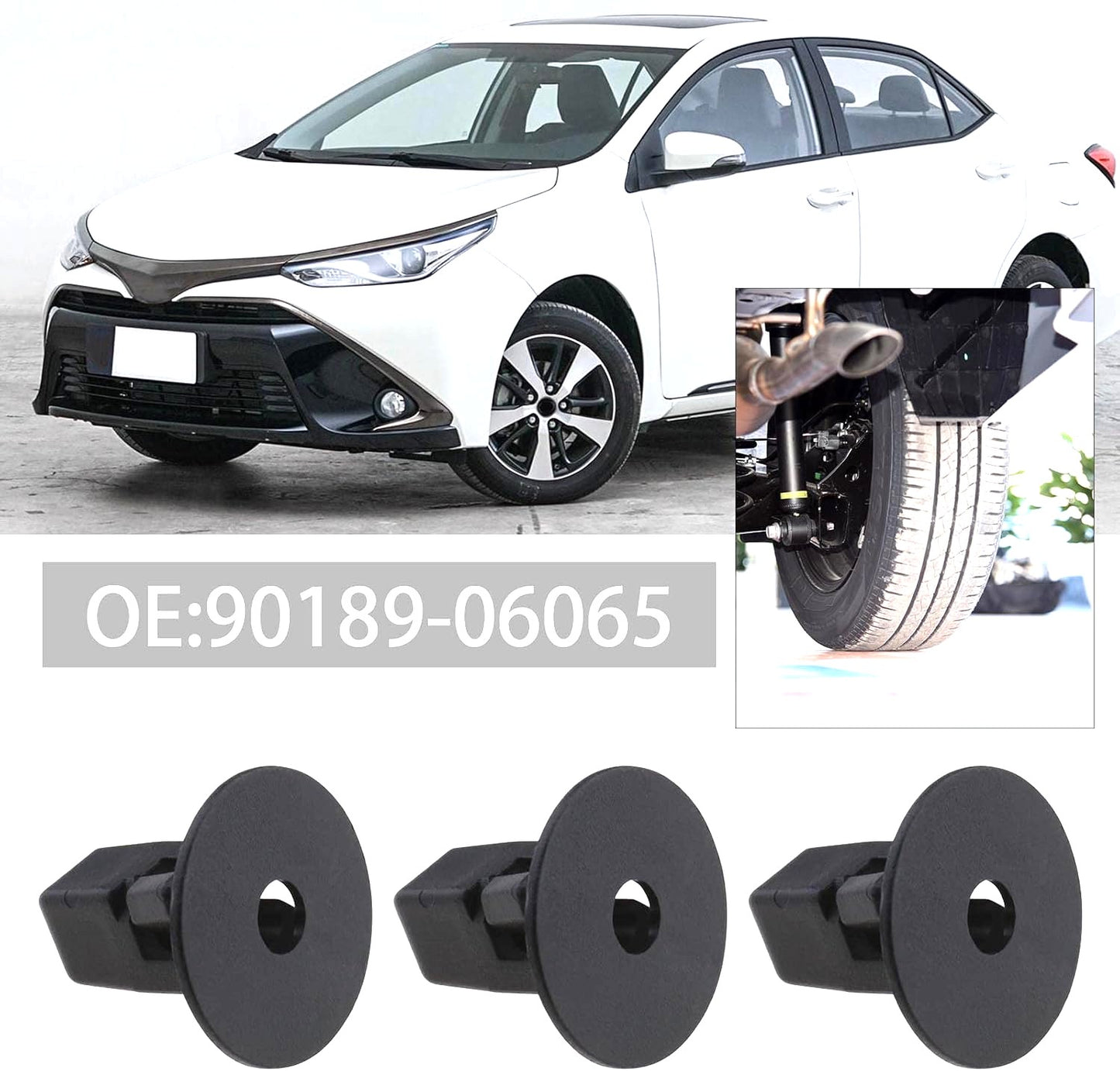 Toyota, Lexus, Peugeot, Citroen & Mitsubishi Screw Grommet - 9mm Trim Fastener 9018906065