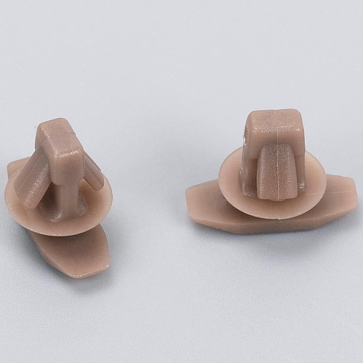 Mitsubishi Brown Weatherstrip Retaining Clip - Bonnet Rubber Seal Fastener MU481027