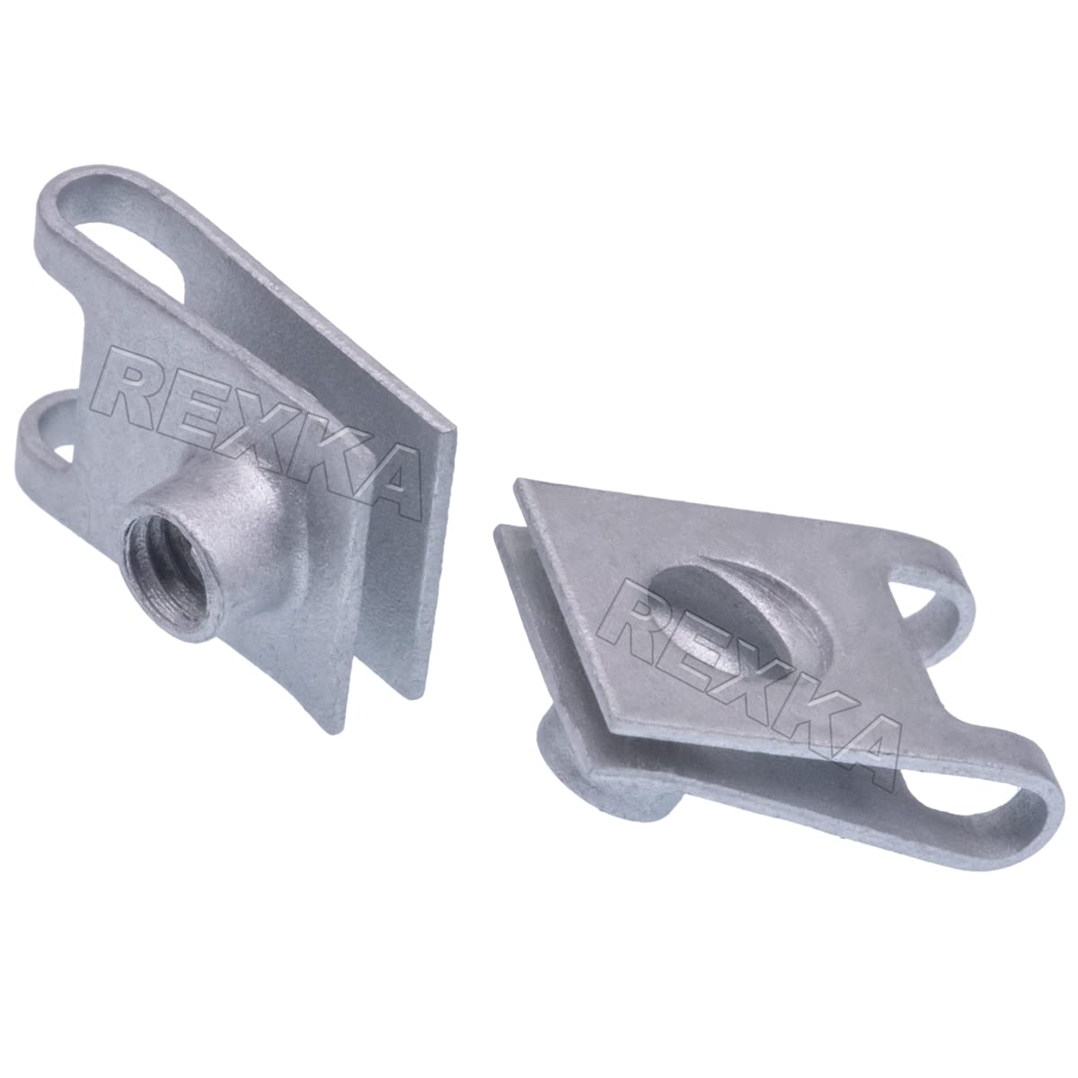 M6 Galvanised Spire Nut C-Clip - Underbody Shield & Trim Panel Fastener