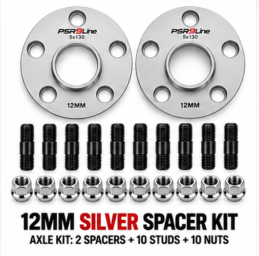 Porsche Complete Wheel Spacer Kit with 90mm Screw-In Stud Conversion & R14 Nuts – PSR9Line