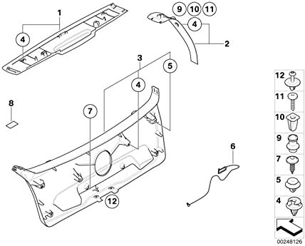 BMW & MINI Body Trim Expanding Screw Rivet - Panel Fastener 51481915964