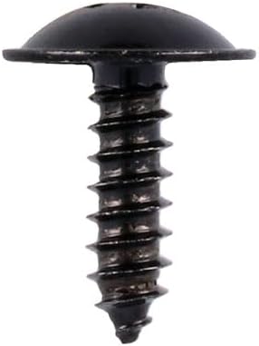 Automotive Vehicle Universal M5 Black Flange Head Self Tapping Trim Screw - Car Van Truck