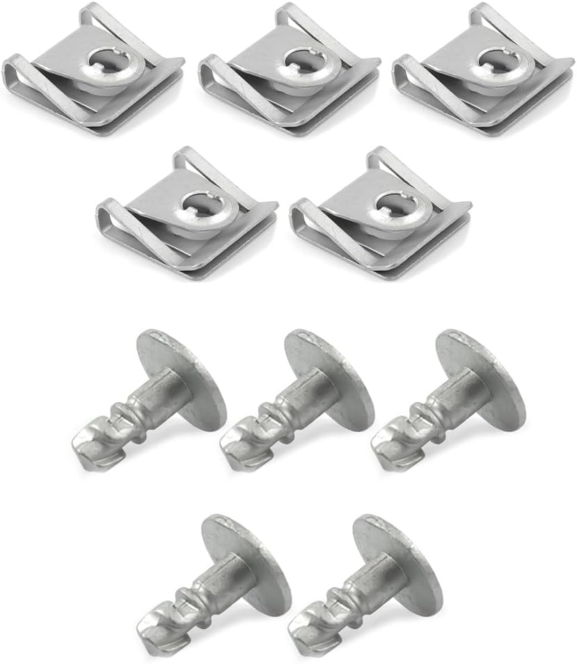 VAG Engine Undertray Fastener Kit - Turn Screws & Speed Nuts for Splash Shield 8D0805960