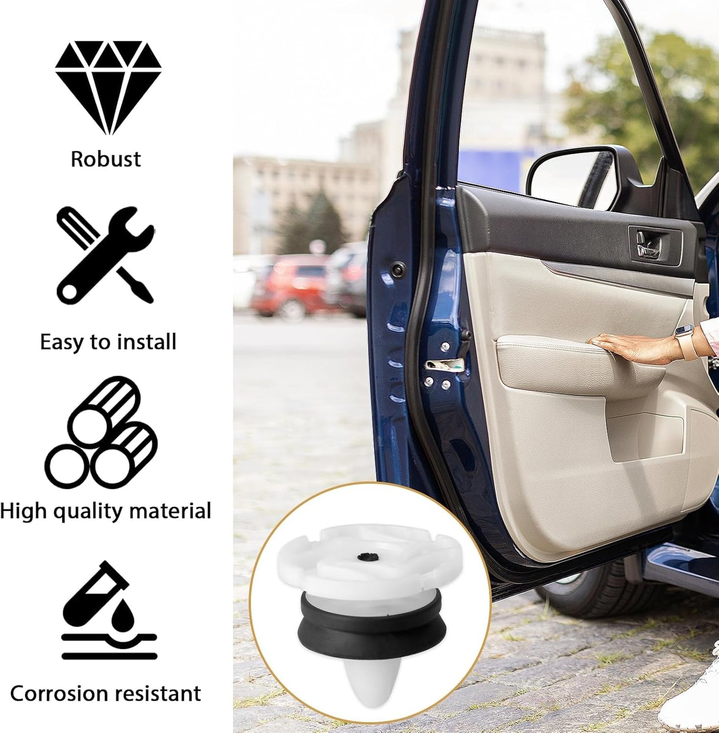 Door Card Trim Panel Clip - 7703077476 9345ZN