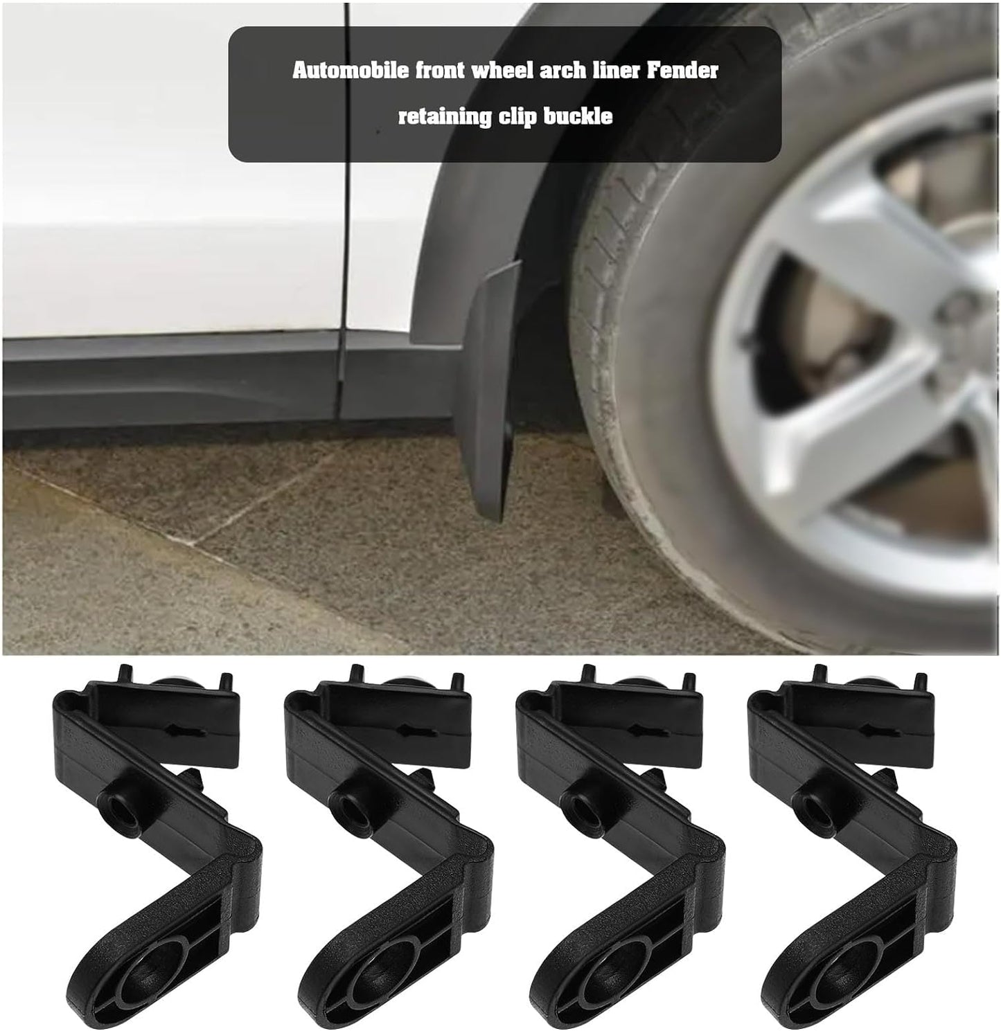 Audi Seat Wheel Arch Liner Folding Clips - Mudguard Trim Fasteners 8E0821989A