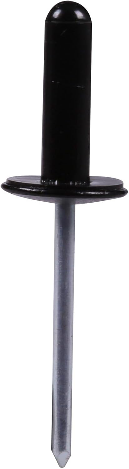 Universal 6.5mm Aluminium Rivet with Black Plastic Head